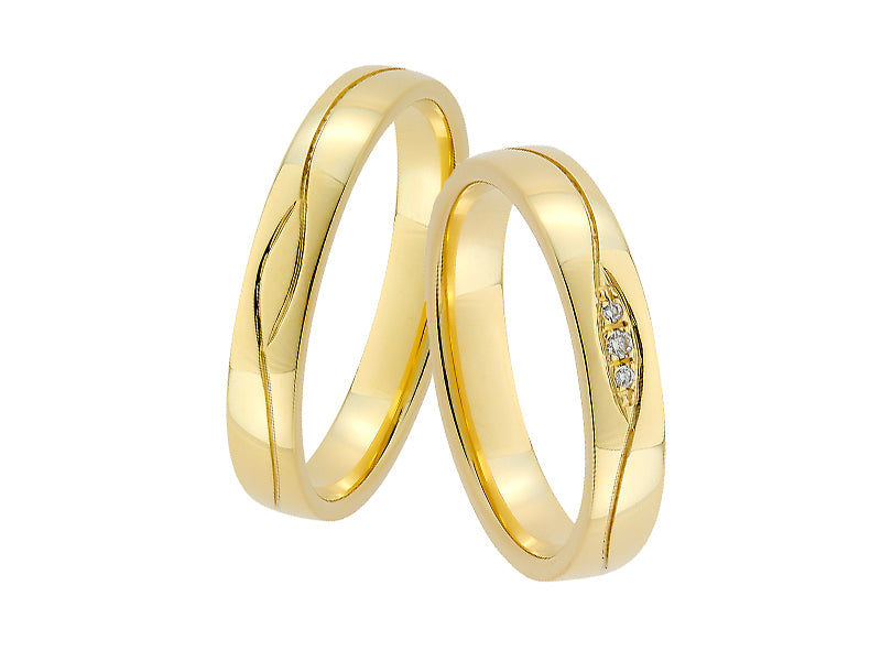 Wedding ring set Evangeline